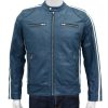 Vin Diesel Fast & Furious 9 Blue Leather Jacket