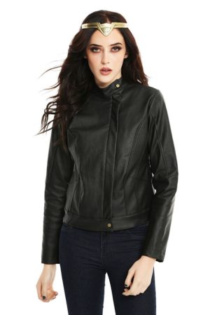 Wonder Woman Cosplay Leather Jacket