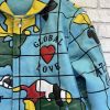 Global Love Peace Jeff Hamilton Wool Jacket