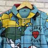 Global Love Peace Jeff Hamilton Wool Jacket
