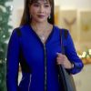 A Cozy Christmas Inn Vivica A. Fox Blue Jacket