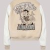 AC Milan Off White Varsity Buttoned Jacket