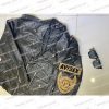 Black Leather Riders 92 Avirex Zippered Jacket