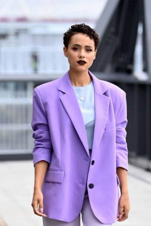 Evie The Invitation 2022 Nathalie Emmanuel Blazer Coat
