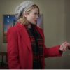 Ghosts Of Christmas Always Kim Matula Red Wool Coat
