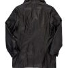 Leather Mens Navy Peacoat
