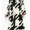 Real Girlfriends in Paris 2022 Kacey Margo Black and White Coat