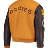 San Diego Padres Full-Zip Logo Varsity Jacket