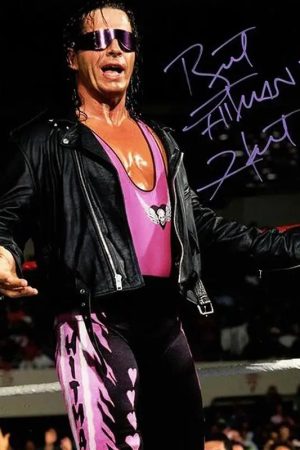 WWE Bret Hart Biker Jacket