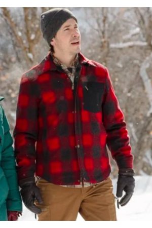 Christmas with the Campbells Justin Long Wool Blend Jacket