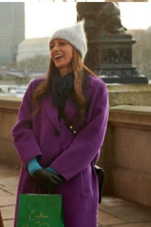 Jolly Good Christmas Anji Purple Coat