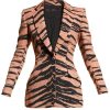 Monarch 2022 Susan Sarandon Tiger Stripe Buttoned Blazer