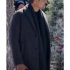We Wish You A Married Christmas Kristoffer Polaha Gray Wool Coat