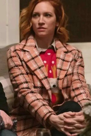 Christmas with the Campbells Brittany Snow Plaid Coat