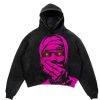 Men’s Harajuku Punk Gothic Black Bomber Pullover Hoodie