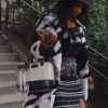 Kacey Margo TV Series Real Girlfriends in Paris 2022 Print Trench Coat