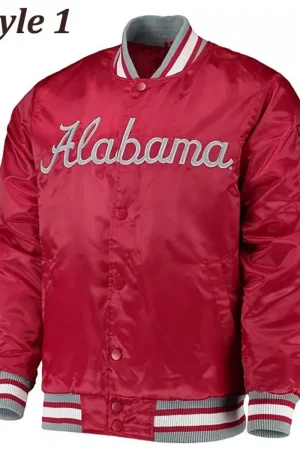 Alabama Crimson Tide Bomber Satin Jacket
