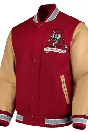 Alabama Crimson Tide Red Letterman Jacket