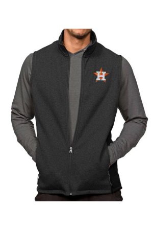 Antigua Links Houston Astros Golf Black Vest