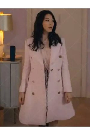 Arden Cho Partner Track Pink Wool Coat