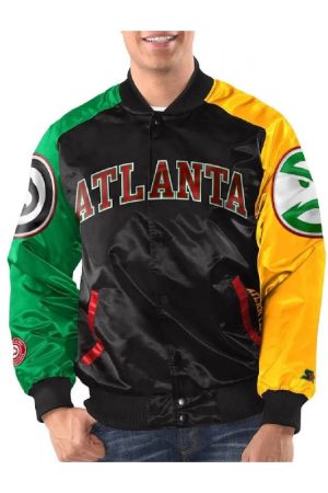 Atlanta Hawks Ty Mopkins Varsity Satin Jacket