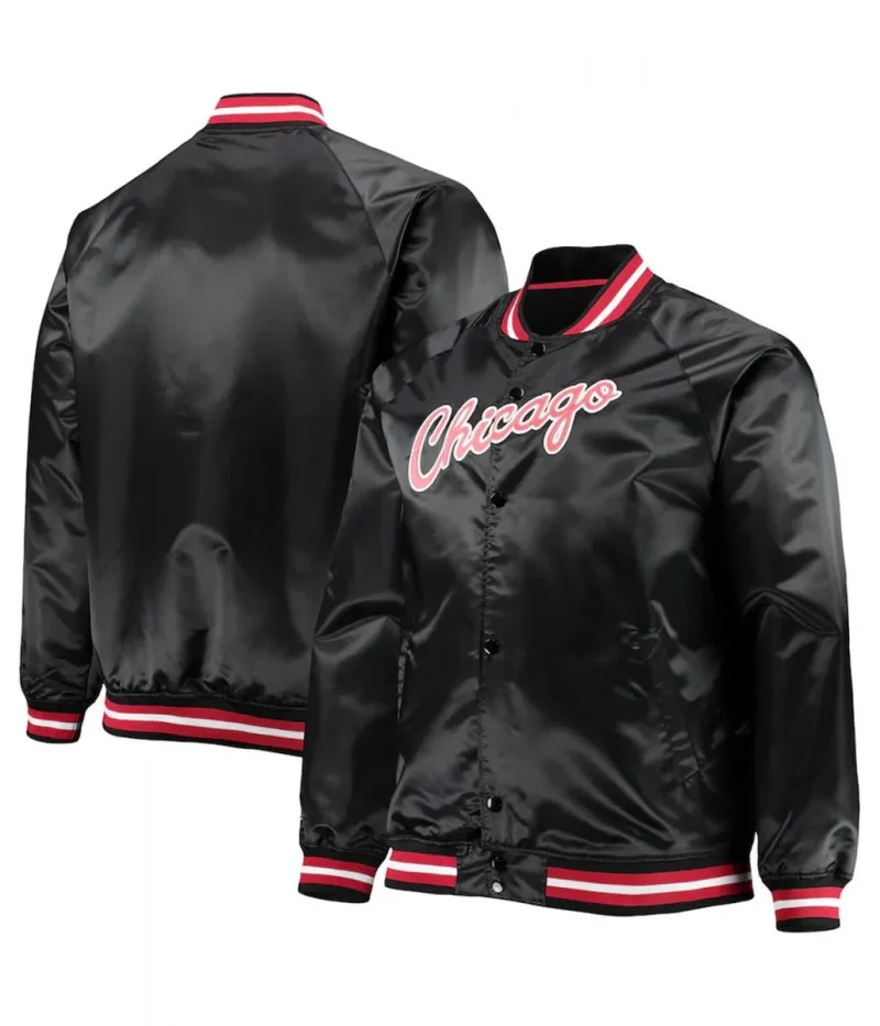 Chicago Bulls Hardwood Classics Raglan Satin Jacket