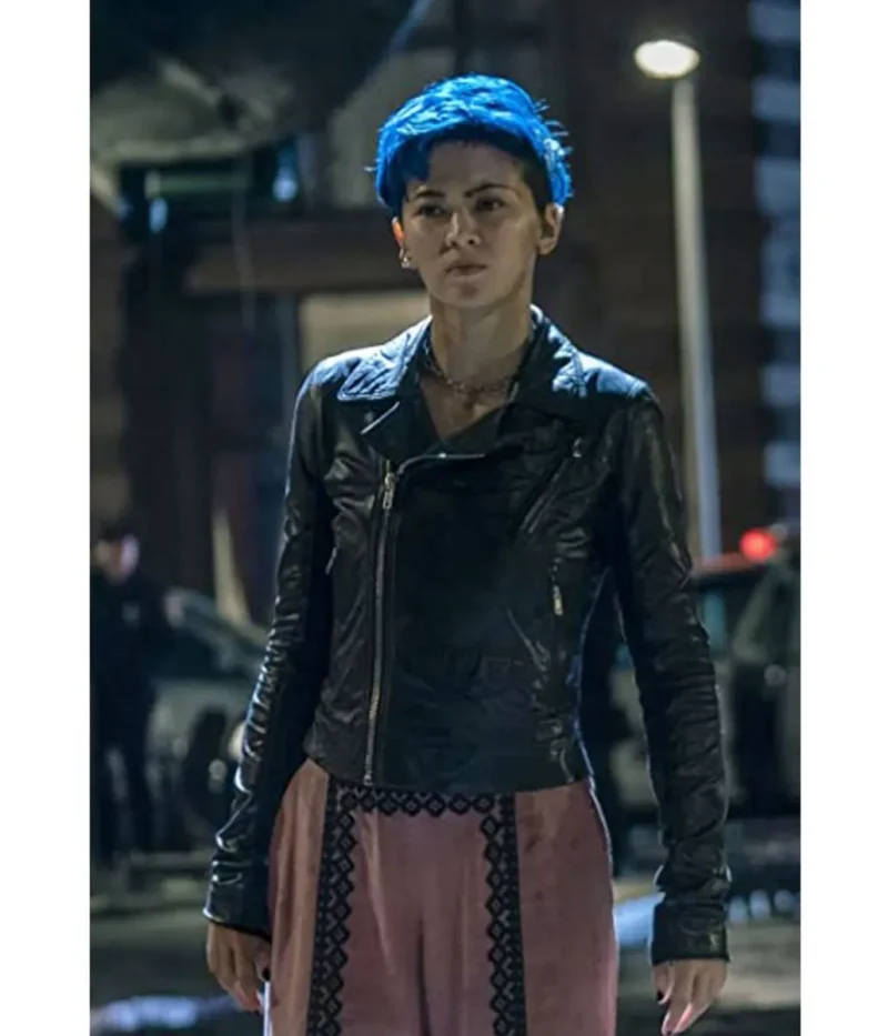 Christina Ricci The Matrix 4 Biker Leather Jacket