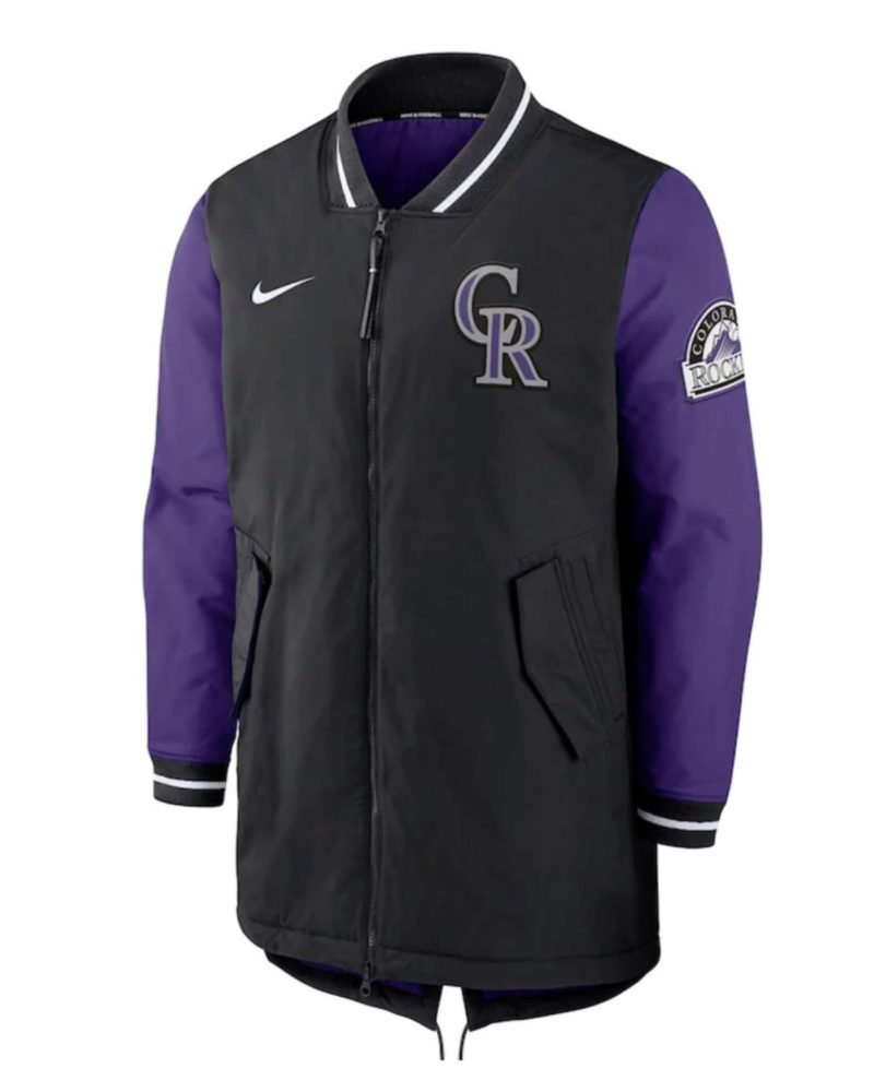Colorado Rockies Dugout Performance Black Jacket