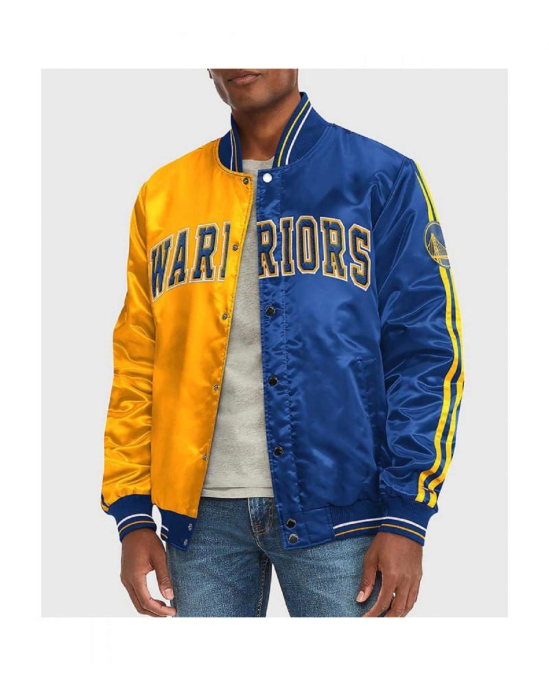 Golden State Warriors Varsity Satin Jacket