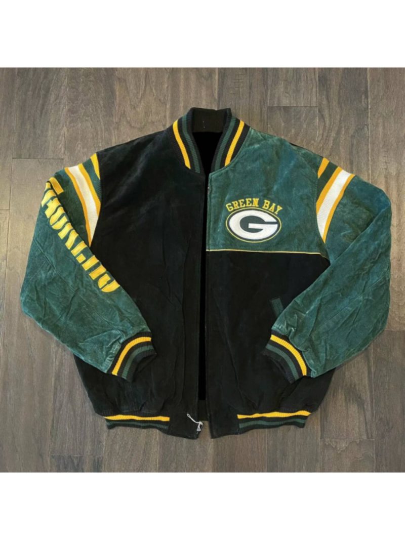 Green Bay Packers NFL Wool Leather Jacket
