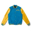 Los Angeles Chargers Light Blue And Yellow Varsity Jacket