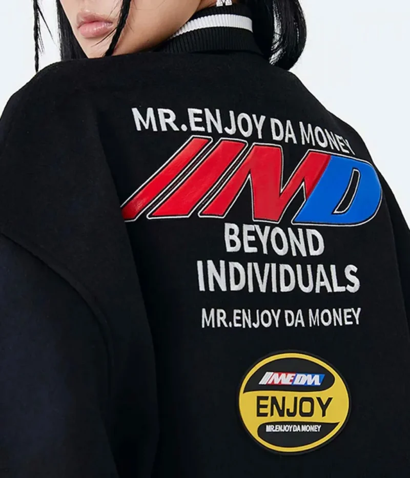 MEDM DA Money Letterman Black Jacket