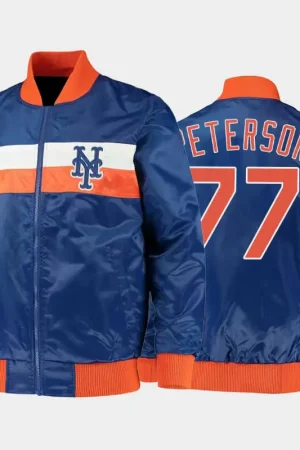 MLB New York Mets David Peterson Satin Jacket
