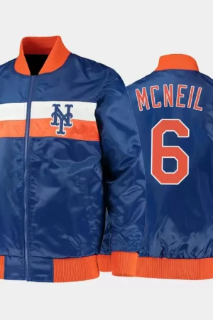 MLB New York Mets Jeff McNeil Satin Jacket