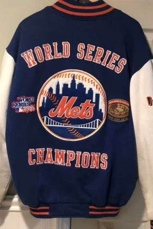 New York Mets 2 Time World Champions Series Jacket