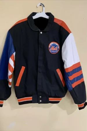 New York Mets Baseball MLB Jeff Hamilton Cotton Jacket