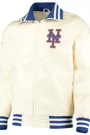New York Mets Cream The Captain II Full Zip Jacket
