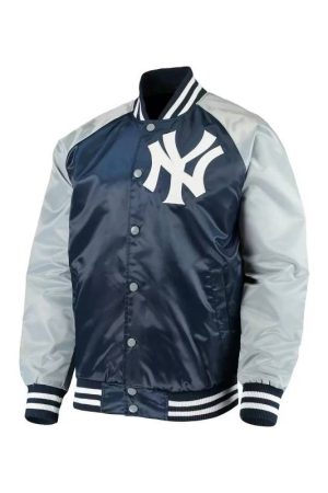 New York Yankees Lead Off Hitter Full Snap Satin Jacket