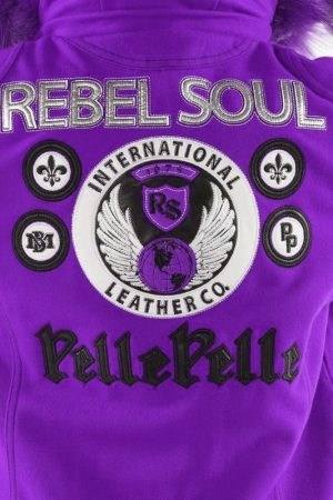 Pelle Pelle Kids Rebel Soul Purple Jacket