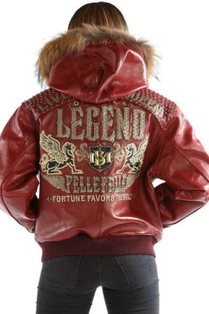 Pelle Pelle Live Like A Queen Maroon Jacket