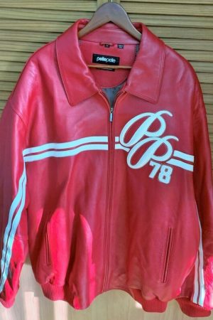 Pelle Pelle Marc Buchanan Soda Club Red Leather Jacket
