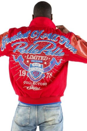 Pelle Pelle Mens Greatest of All Time Leather Jacket