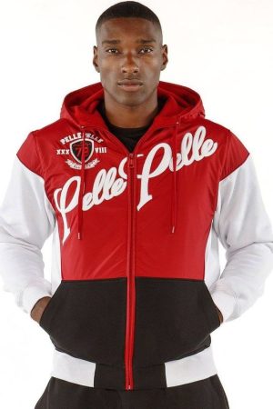 Pelle Pelle Men's Vintage 1978 Red & White Jacket