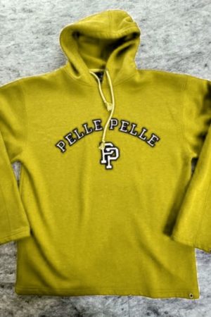 Pelle Pelle Mens Yellow Pullover Hoodie