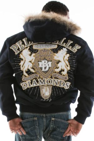 Pelle Pelle Platinum & Diamonds Black Fur Jacket