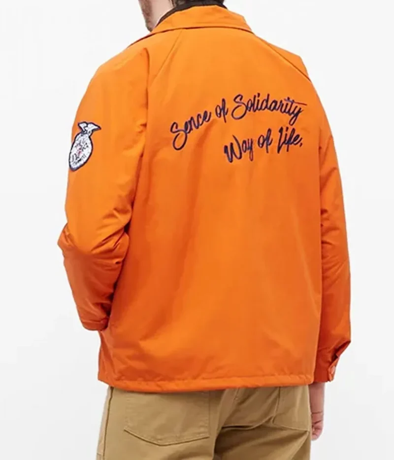 Rats Coach Snap Orange Jacket