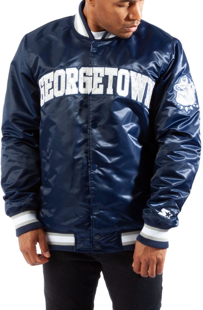 Starter Georgetown Satin Blue Jacket
