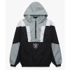 Starter Las Vegas Raiders BlackGray Pullover Hooded Jacket
