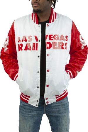 Starter Las Vegas Raiders White Red Jacket