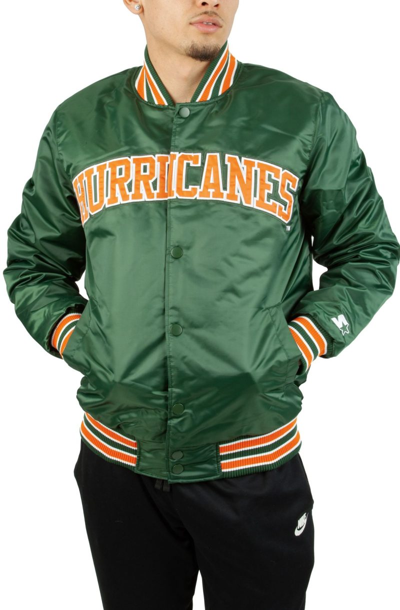 Starter Miami Hurricanes Satin Jacket